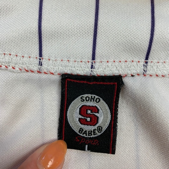 Vtg Soho Babe Sports Philly Baseball Top Shirt - Picture 5 of 7